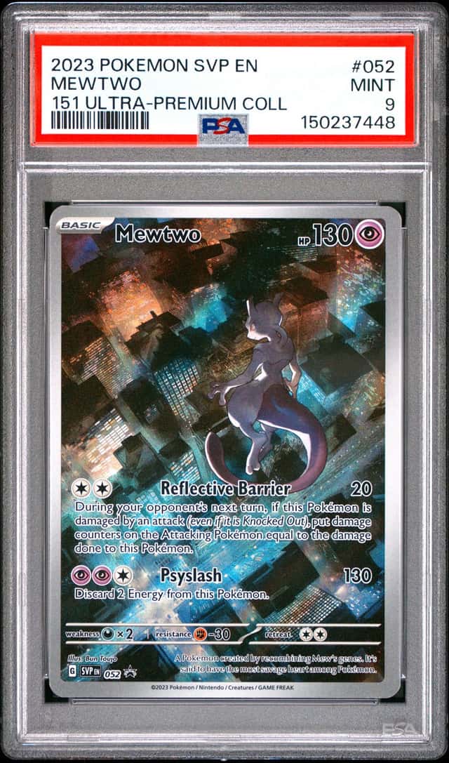 MEWTWO 2023 POKEMON SVP EN 151 ULTRA-PREMIUM COLLECTION 052 BSP PSA 9 Q3963-6