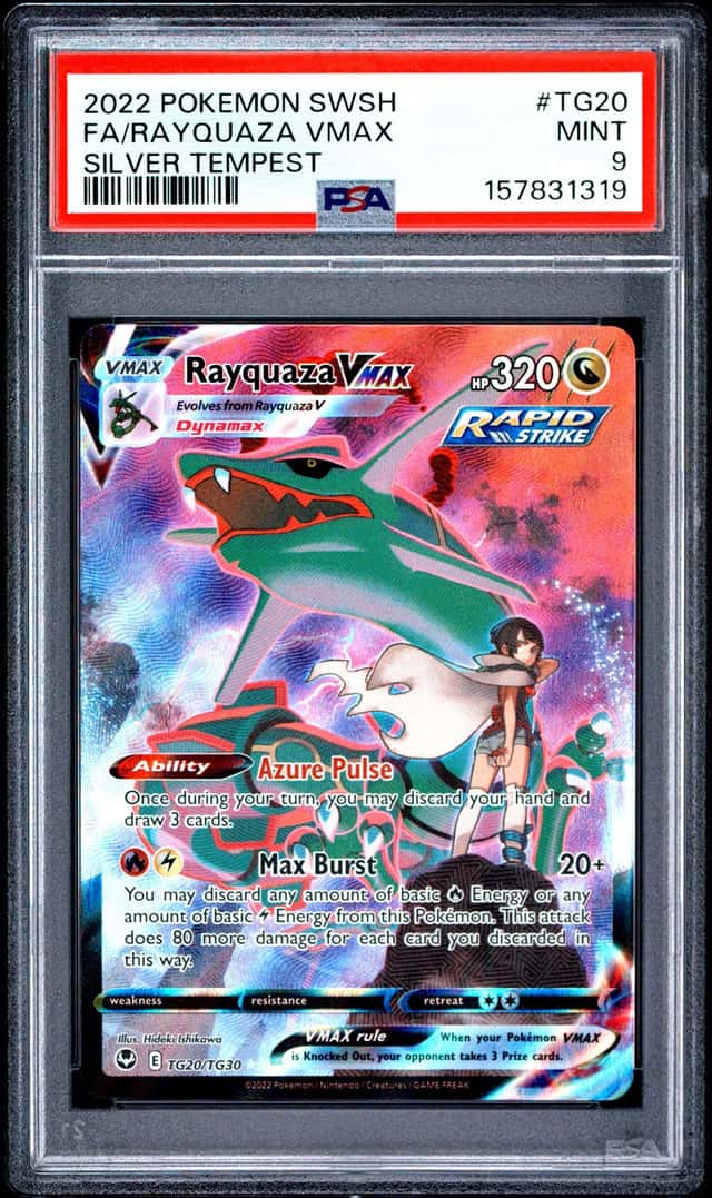 2022 Pokemon SWSH Rayquaza VMAX Trainer Gallery Holo #TG20/TG30 PSA 9 (19)