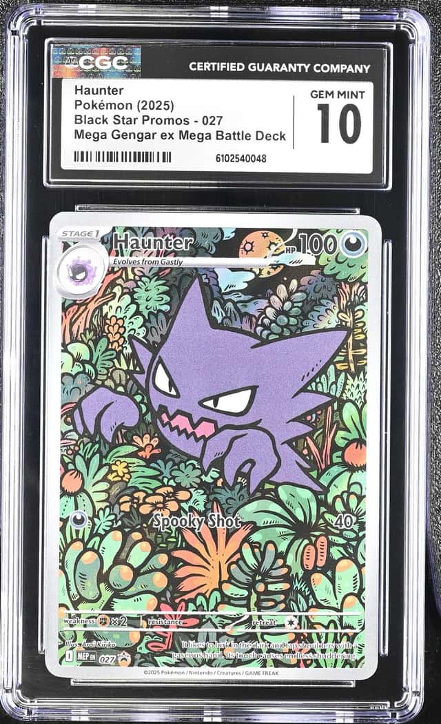 Pokemon TCG Haunter CGC 10 Me: Mega Evolution Promo 027 Holo EN 100 HP