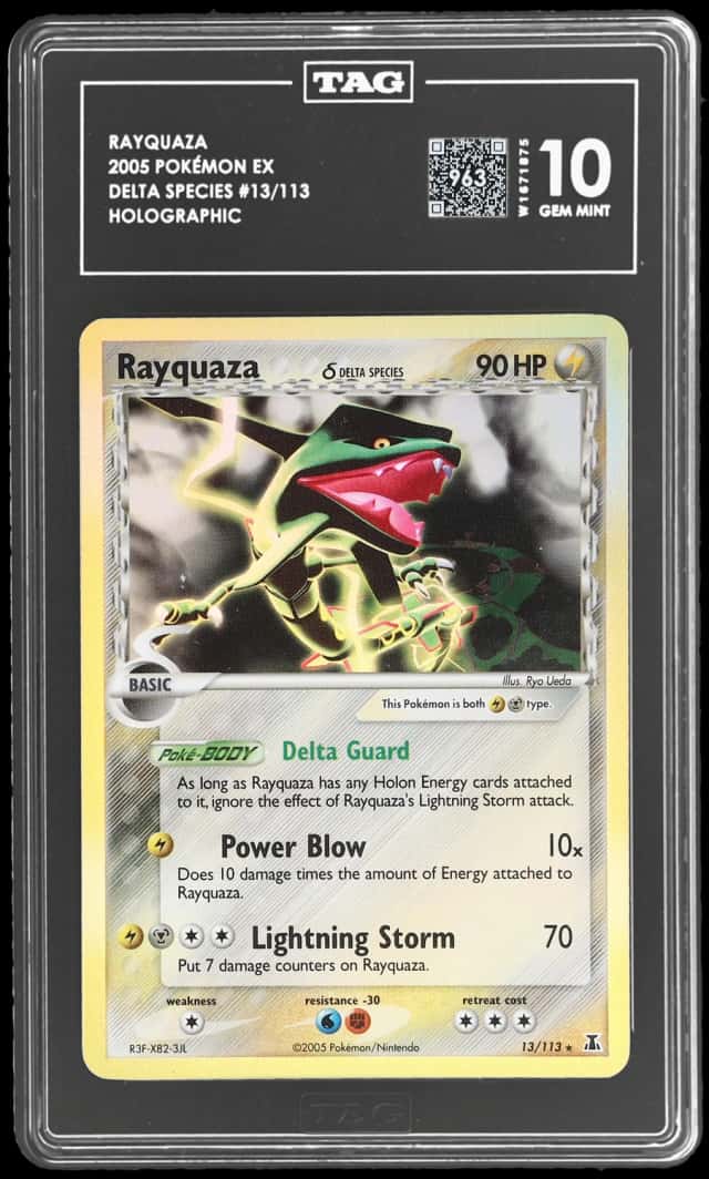 2005 Pokemon Ex Delta Species Holo Rayquaza #13