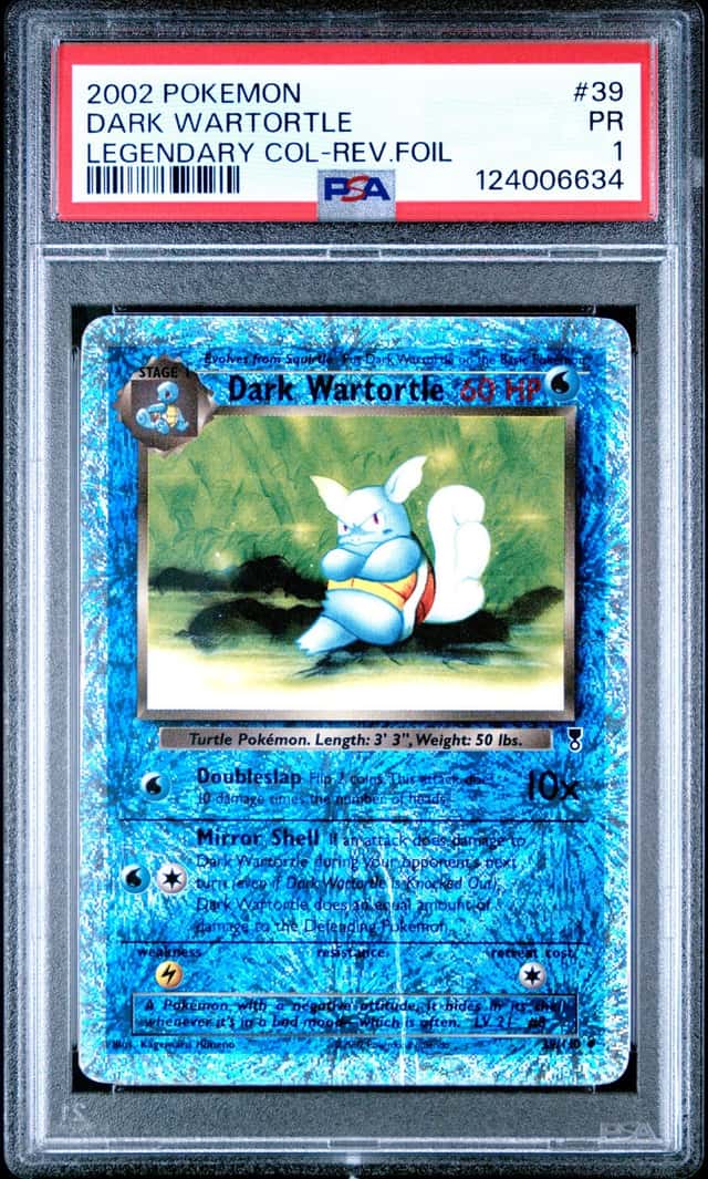 2002 Pokemon Legendary Collection Reverse Foil Dark Wartortle #39