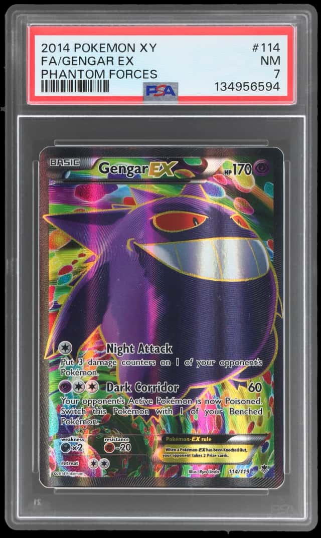 2014 Pokemon XY Phantom Forces Gengar Ex #114