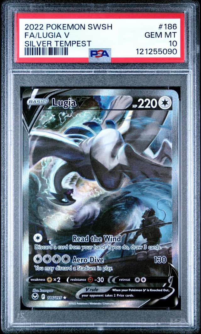2022 Pokemon Sword and Shield Silver Tempest Lugia V #186