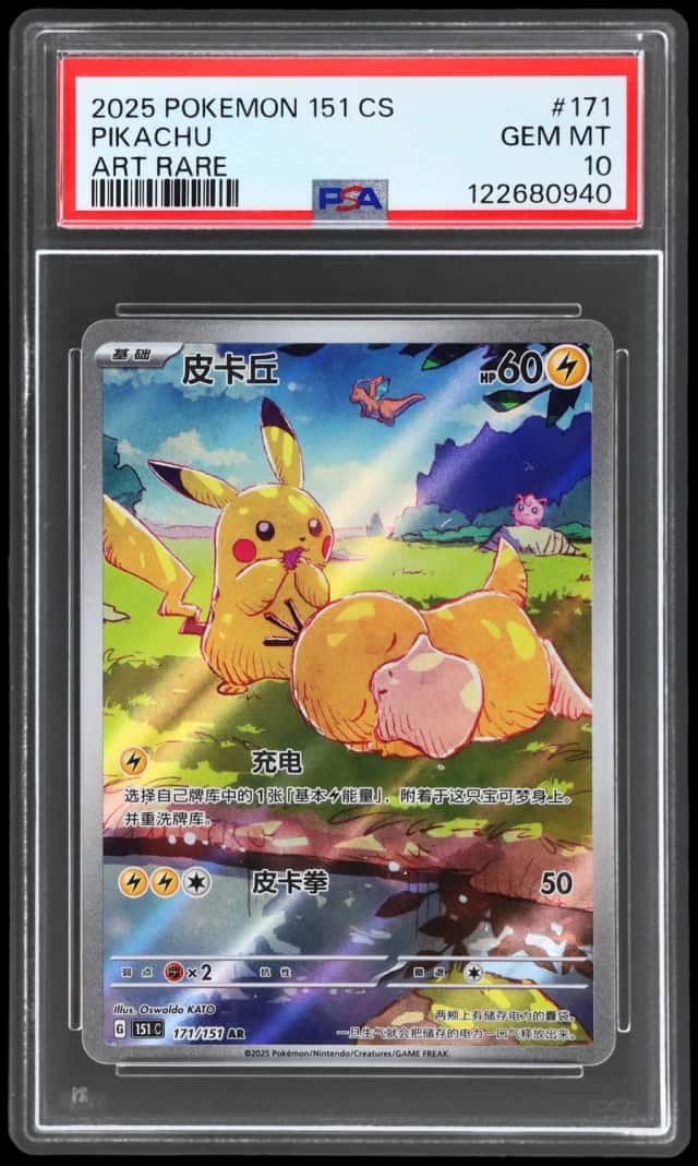 2025 Pokemon Scarlet and Violet Collect 151 Simplified Chinese Art Rare Pikachu #171