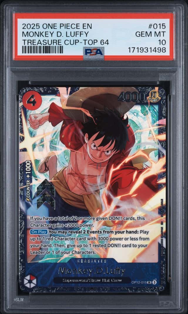 2025 One Piece Promo Treasure Cup Top 64 Prize Monkey D. Luffy #OP12015