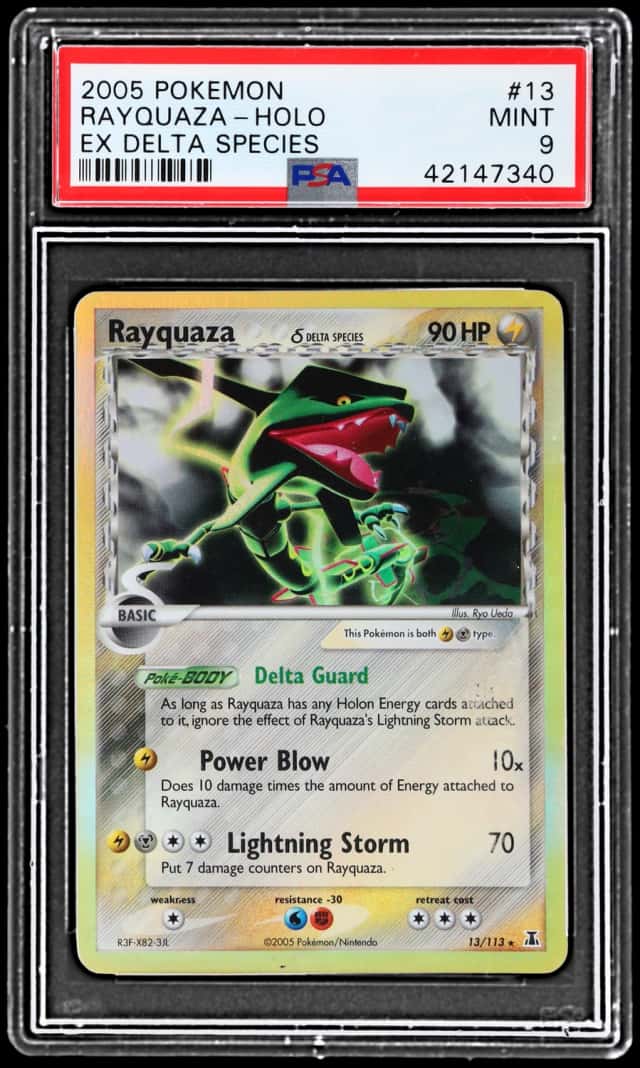 2005 Pokemon Ex Delta Species Holo Rayquaza #13