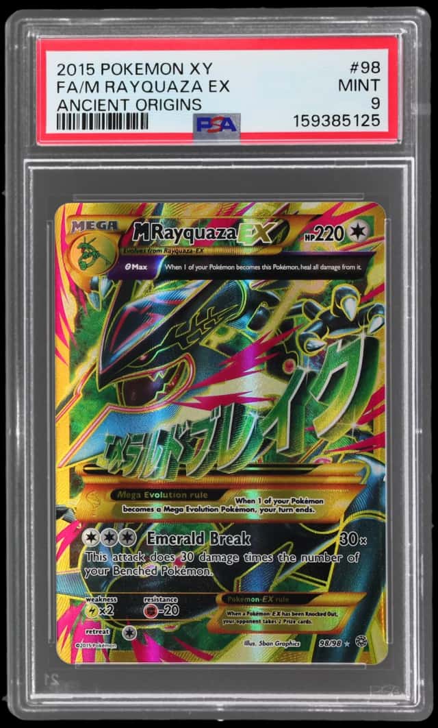 2015 Pokemon XY Ancient Origins M Rayquaza Ex #98