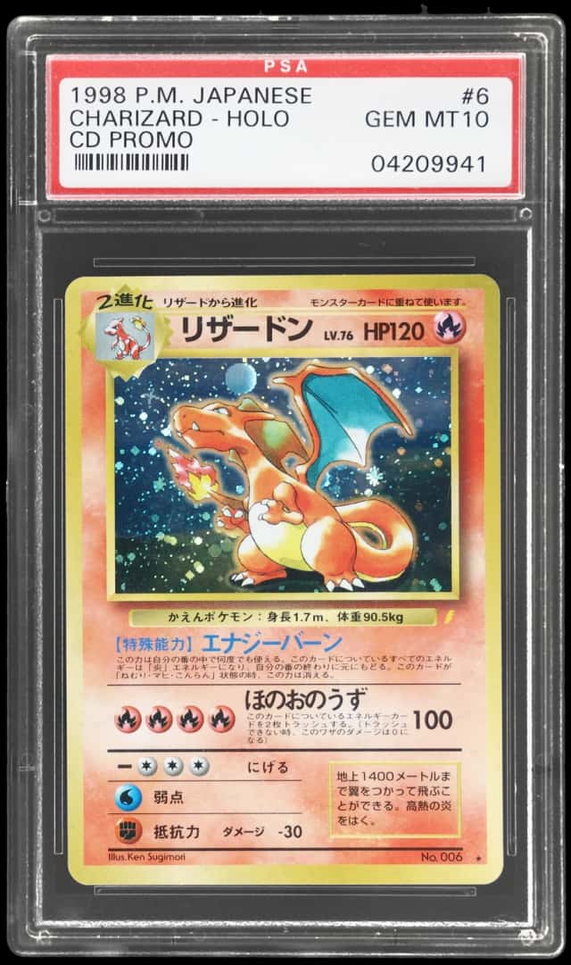 1998 Pokemon Cd Promo Japanese Holo Charizard #006