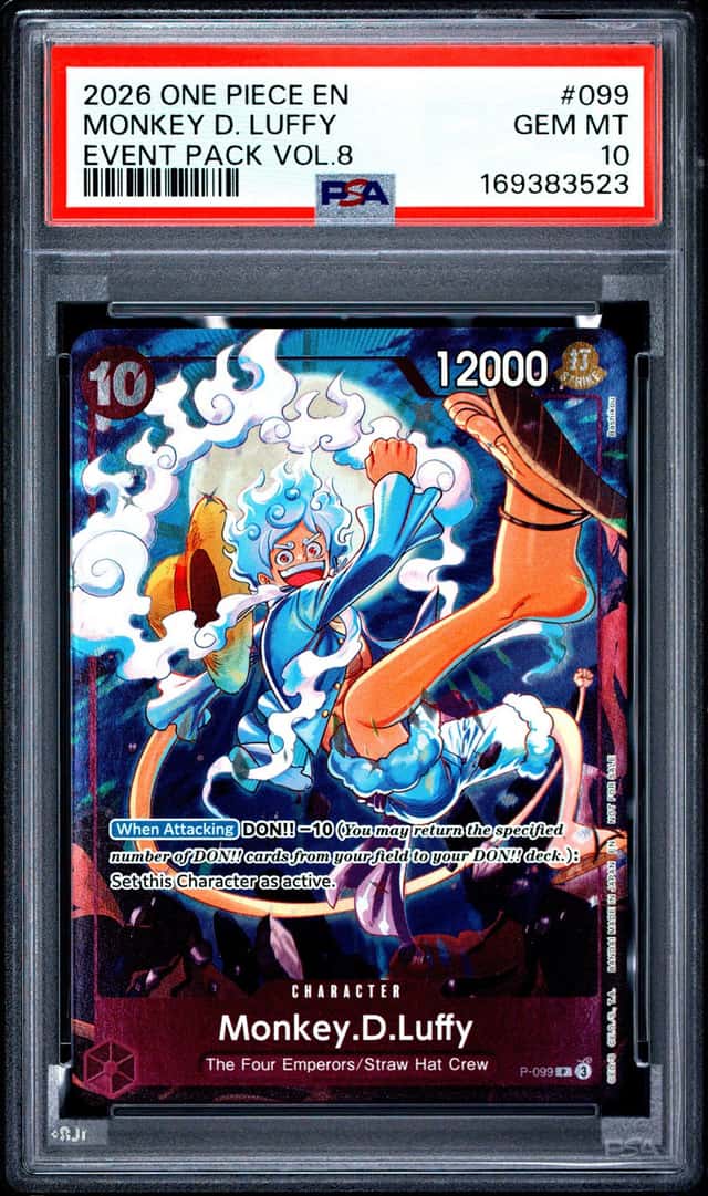 2026 ONE PIECE EVENT PACK VOL.8 #099 MONKEY D. LUFFY PSA 10