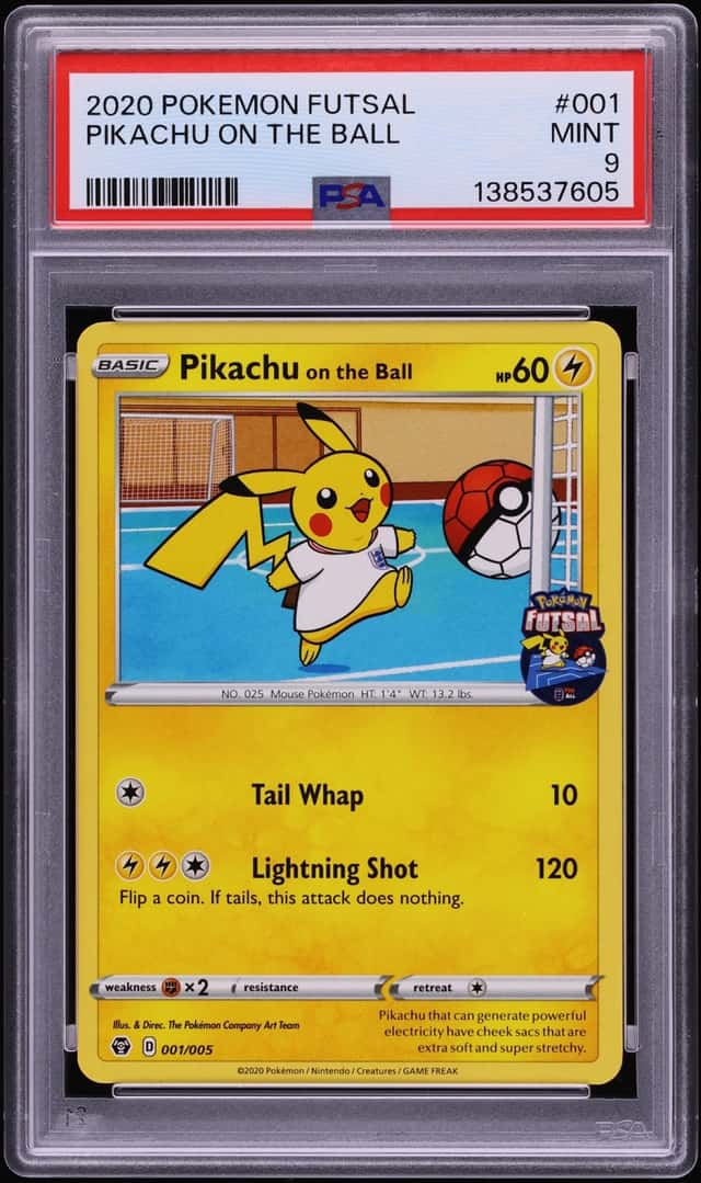 2020 Pokemon Sword & Shield Futsal Pikachu On The Ball #1 PSA 9 MINT