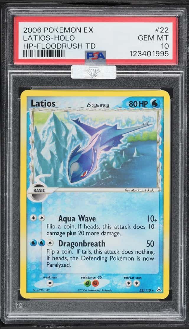 2006 Pokemon EX Holon Phantoms Holo Latios #22 PSA 10 GEM MINT