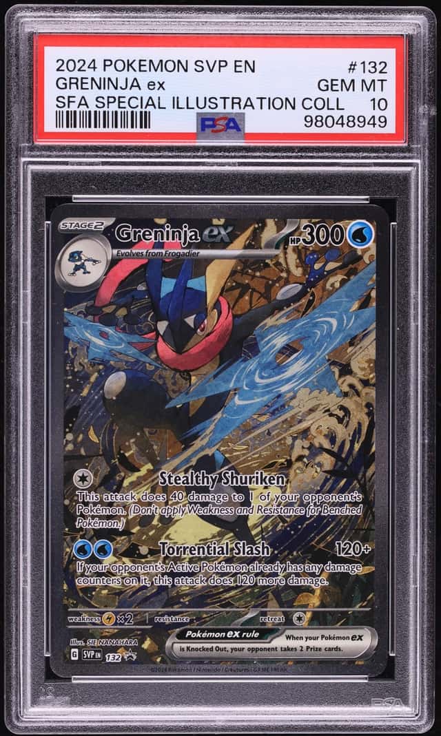 2024 Pokemon SV Promo Shrouded Fable Special Illustration Full Art Greninja Ex #132 PSA 10 GEM