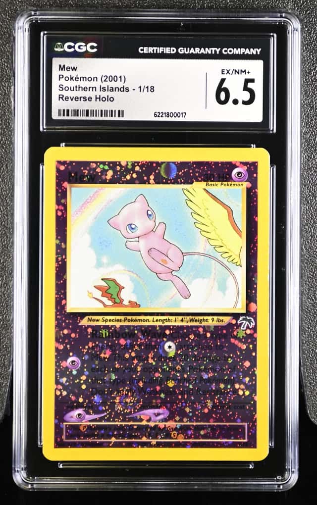 2001 Pokemon Southern Islands Reverse Holo Mew #1 CGC 6.5 EXMT+