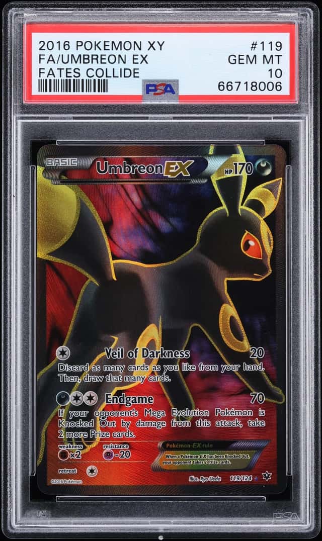 2016 Pokemon XY Fates Collide Full Art Umbreon EX #119 PSA 10 GEM MINT