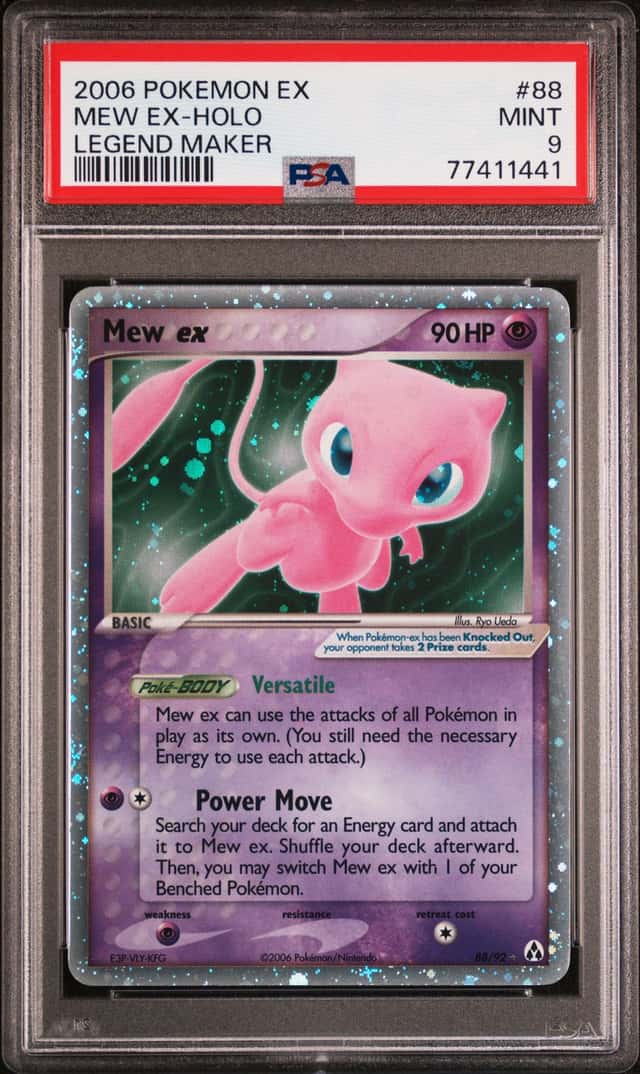 2006 Pokemon EX Legend Maker Holo Mew EX #88 PSA 9 MINT