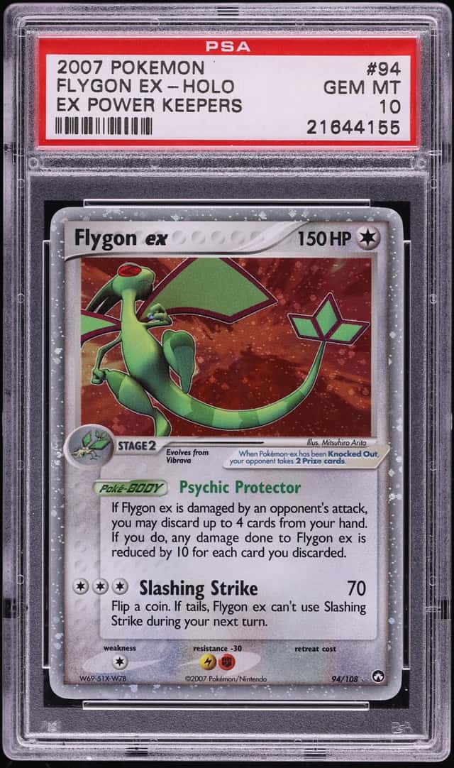 2007 Pokemon EX Power Keepers Holo Flygon EX #94 PSA 10 GEM MINT