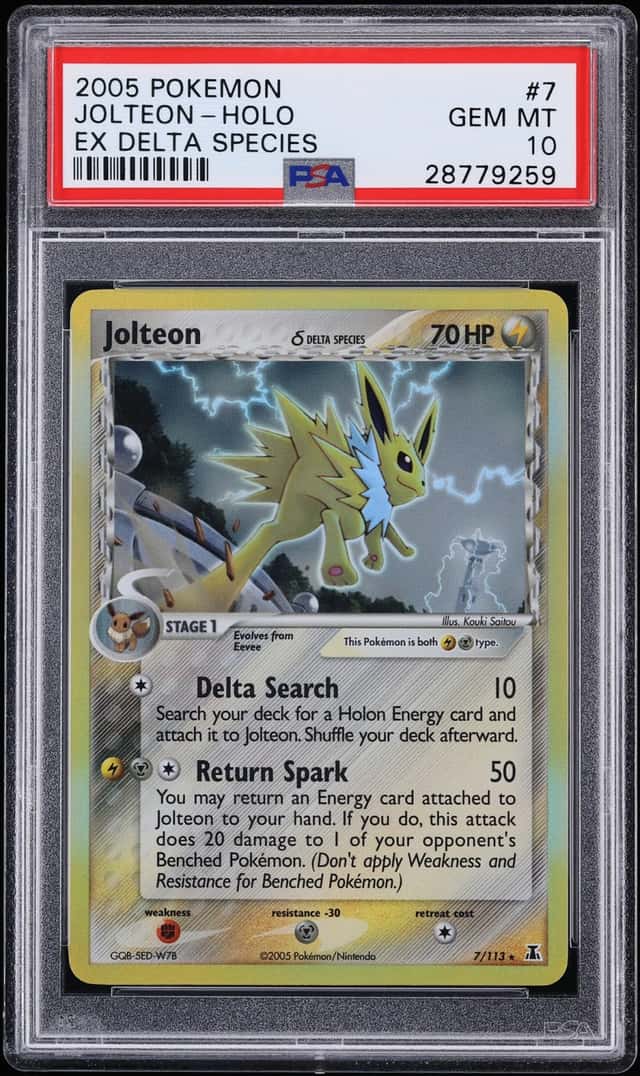 2005 Pokemon EX Delta Species Holo Jolteon #7 PSA 10 GEM MINT