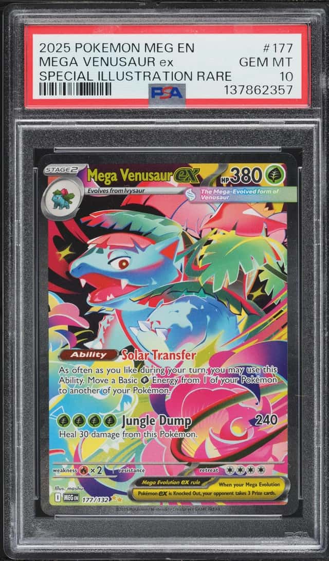 2025 Pokemon Mega Evolution SIR Mega Venusaur EX #177 PSA 10 GEM MINT