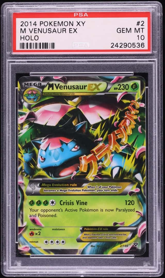 2014 Pokemon XY Holo M Venusaur EX #2 PSA 10 GEM MINT