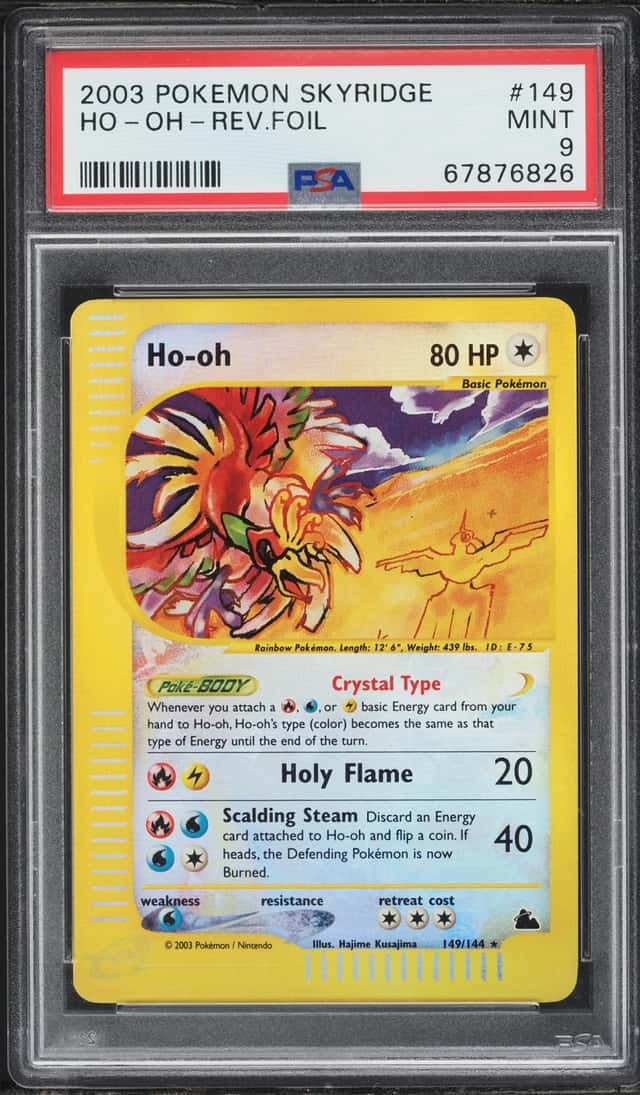 2003 Pokemon Skyridge Reverse Holo Ho-Oh #149 PSA 9 MINT