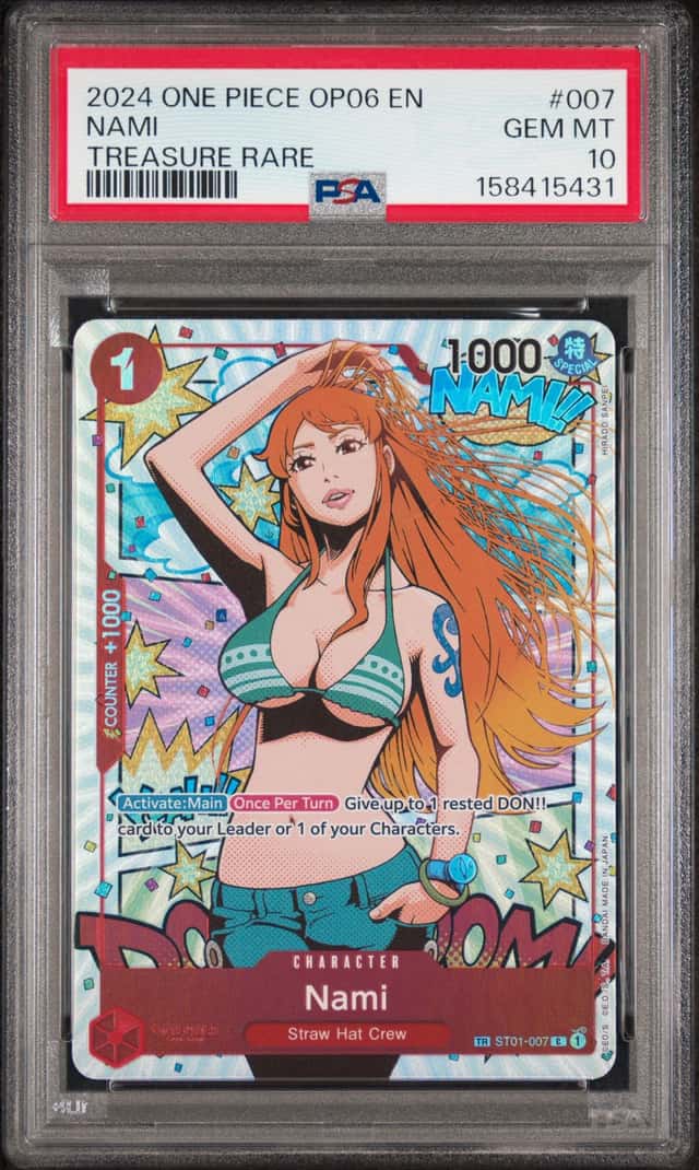 2024 One Piece Op06-Wings Of The Captain Treasure Rare #007 Nami PSA 10