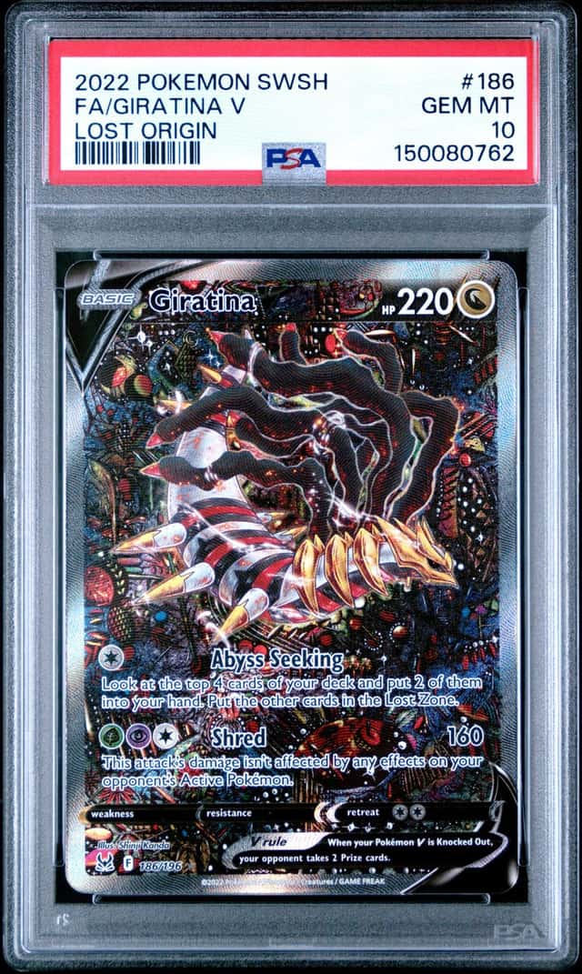 POKEMON FA/GIRATINA V 2022 SWORD & SHIELD LOST ORIGIN #186 PSA 10