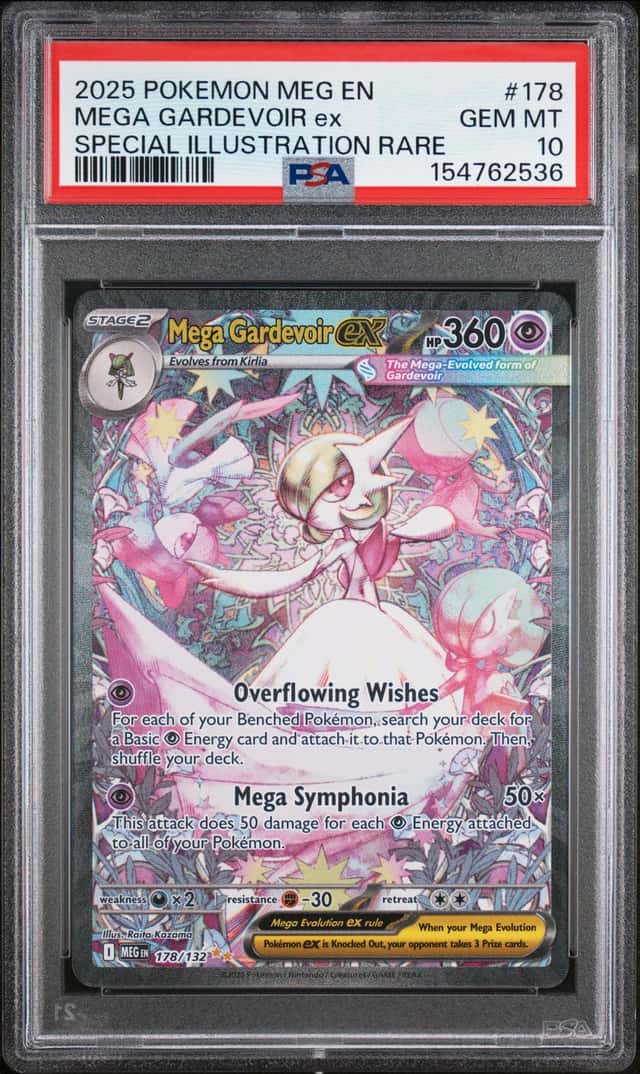 Mega Gardevoir ex Pokemon Mega Evolutions #178 Special Illustration Rare PSA 10