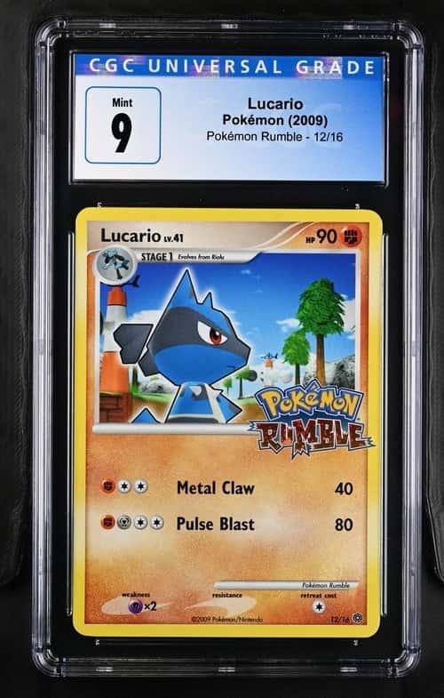 2009 Pokemon Rumble #12 Lucario CGC 9 MINT