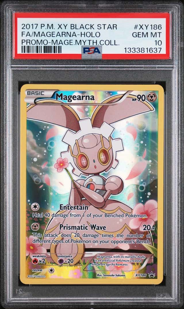 POKEMON FA/MAGEARNA 2017 BLACK STAR PROMO #XY186 MAGE.MYTH.COLL. PSA 10