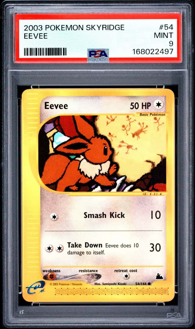POKEMON EEVEE 2003 SKYRIDGE #54 PSA 9