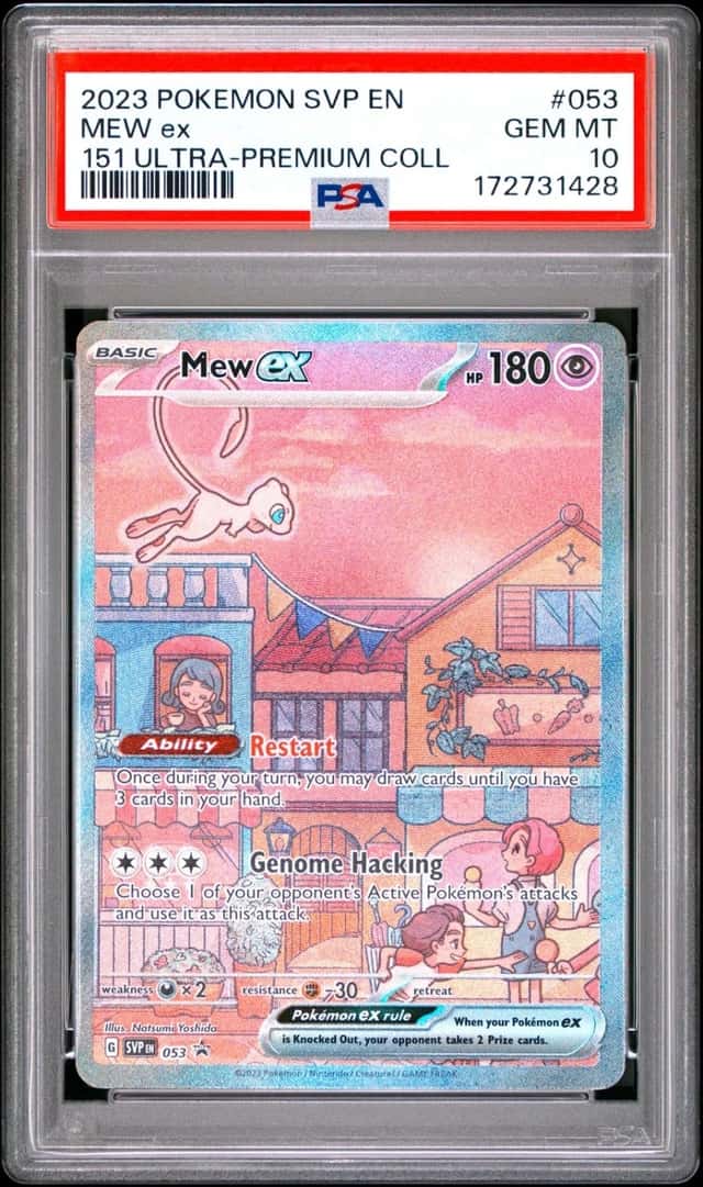 2023 POKEMON SVP EN-SV BLACK STAR PROMO #053 MEW EX PSA 10
