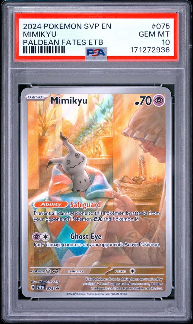 2024 POKEMON SVP EN-SV BLACK STAR PROMO #075 MIMIKYU PSA 10