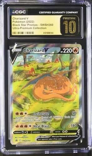 Pokémon Charizard V 2022 Black Star Promos SWSH260 CGC PRISTINE 10