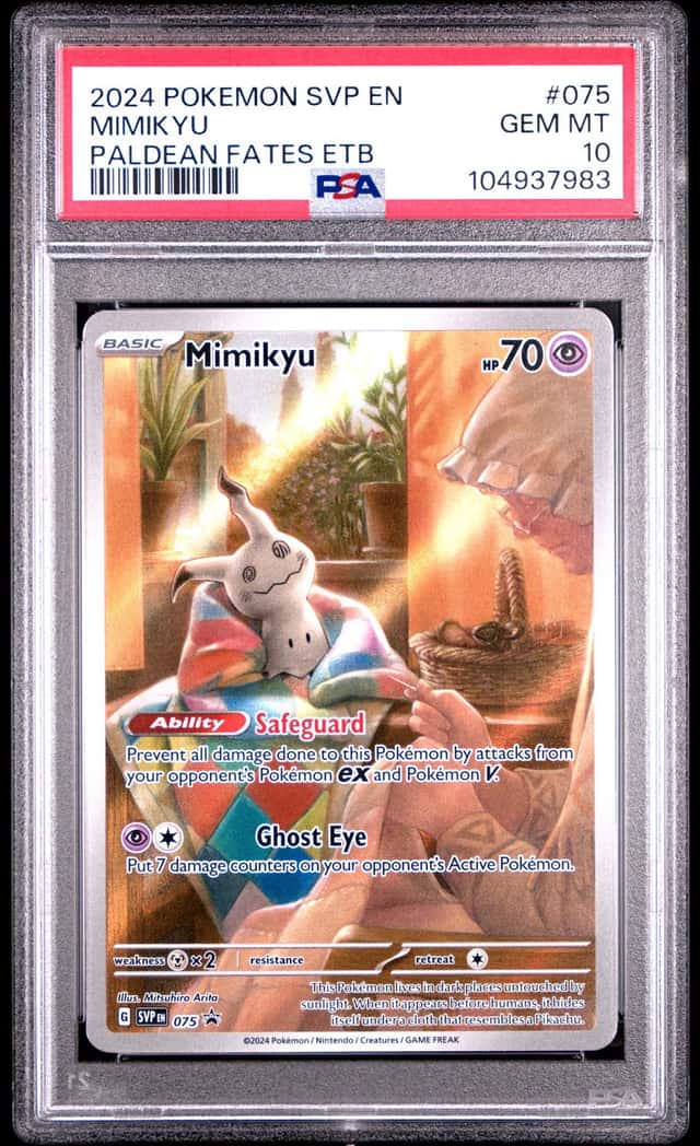 2024 POKEMON SVP EN-SV BLACK STAR PROMO #075 MIMIKYU PSA 10