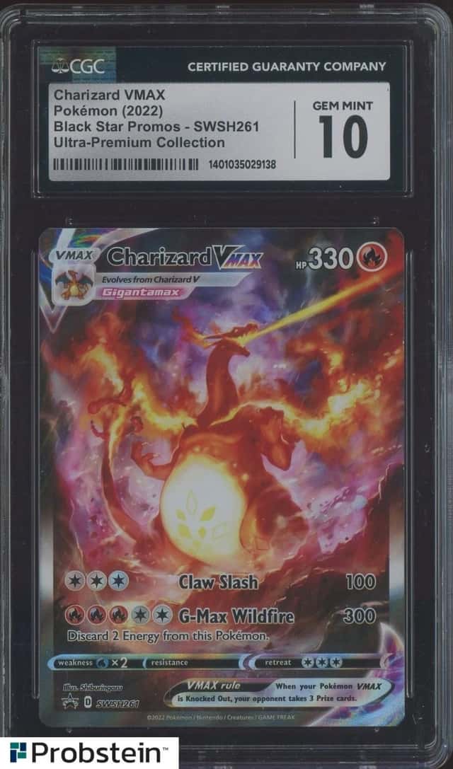 2022 Pokemon SWSH BSP Ultra Premium UPC #261 Charizard VMAX CGC 10 GEM MINT