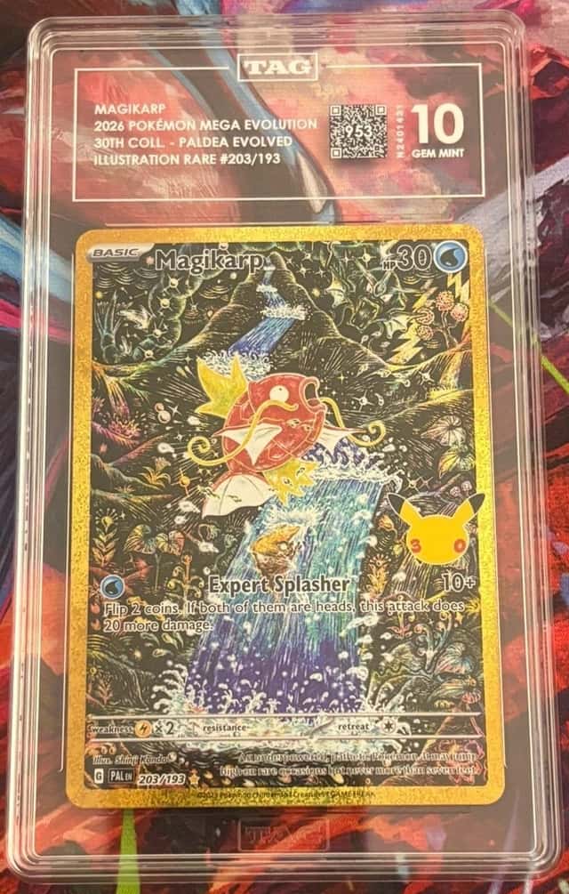 2026 POKEMON 30C EN-30TH CELEBRATION CLASSIC COLLECTION #203 MAGIKARP PSA 10