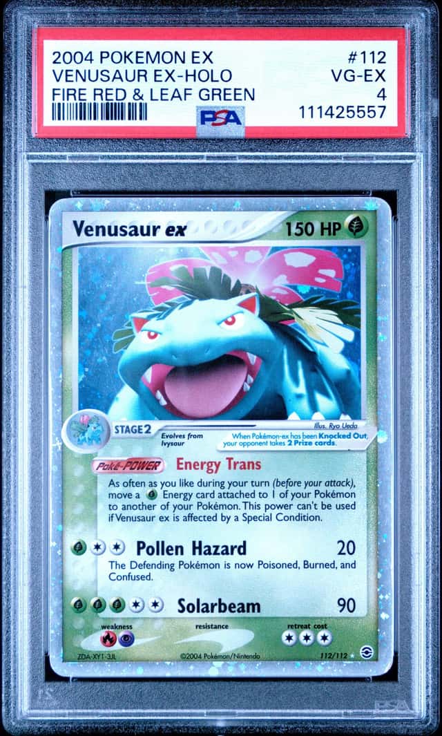 2004 Pokemon EX FireRed & LeafGreen Venusaur Ultra Rare #112/112 PSA 4