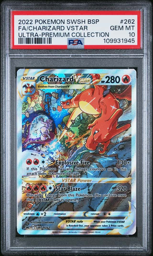 2022 Pokemon SWSH Charizard VSTAR Ultra Premium Collection FA PSA 10 #SWSH262