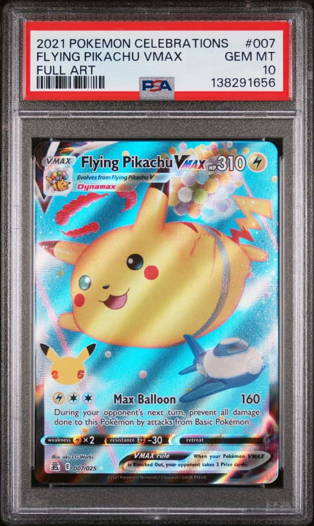 Flying Pikachu Vmax PSA 10 007/025 Celebrations 25th Full Art Pokemon English!