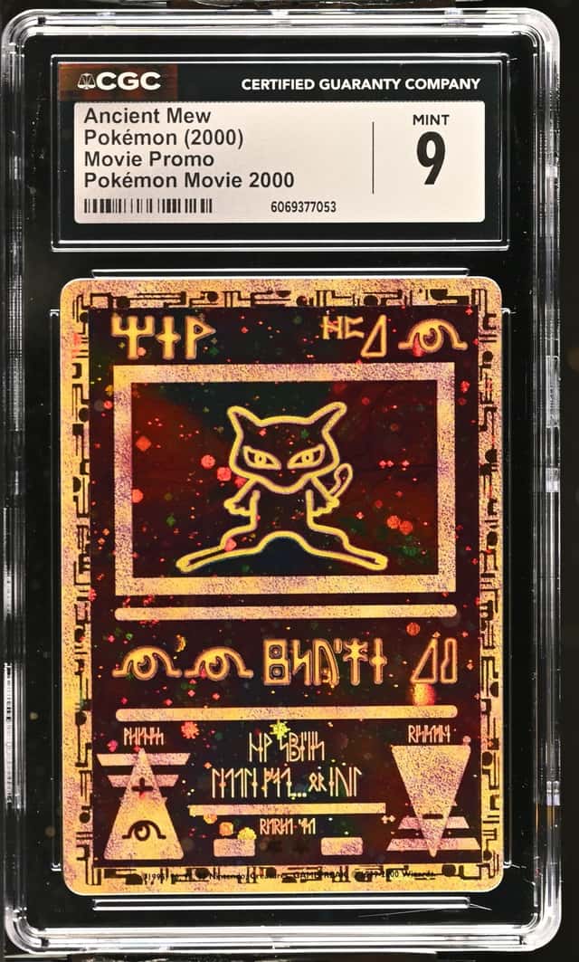 CGC Mint 9 Pokemon Trading Card Game Ancient Mew Pokemon 2000 Movie Promo Holo