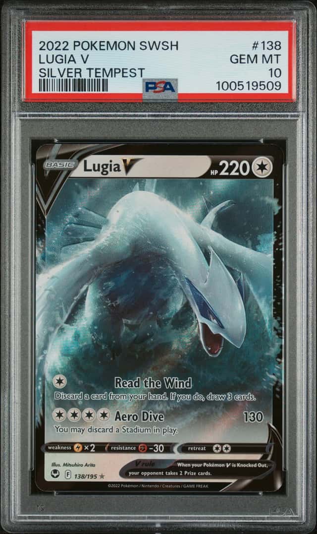 2022 Pokemon SWSH Silver Tempest #138 Lugia V PSA 10 GEM MINT