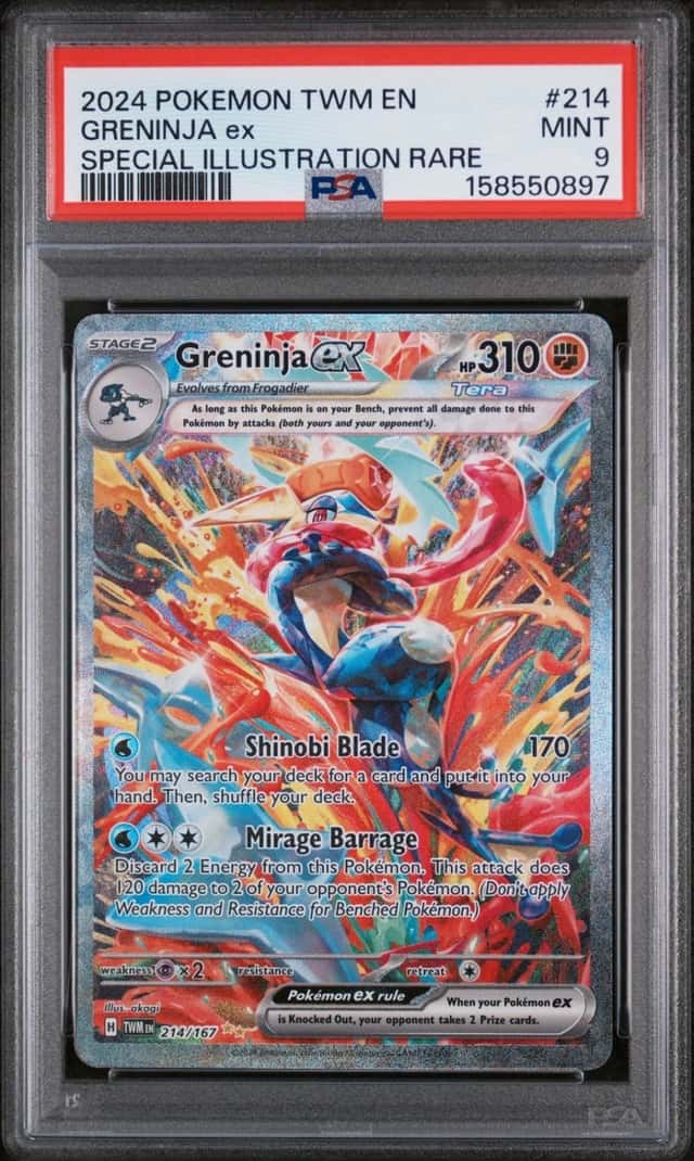 2024 POKEMON TWILIGHT MASQUERADE SPECIAL ILLUSTRATION RARE GRENINJA EX PSA 9