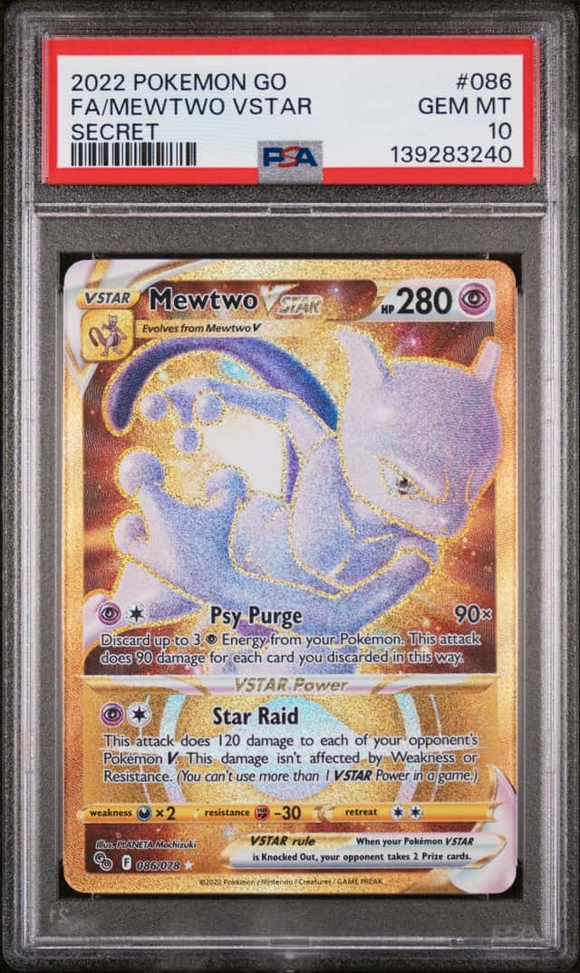 Mewtwo VSTAR (Secret) 086/078 Pokémon GO Holo