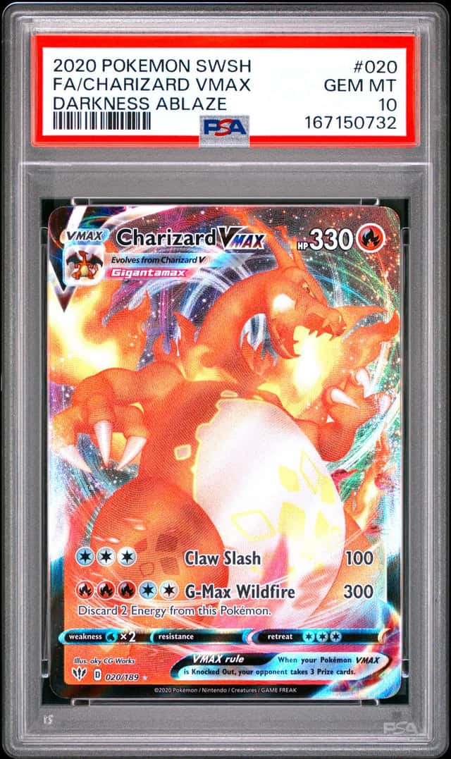 Pokemon 2020 Charizard VMAX 020/189 Full Art UR Darkness Ablaze GEM MINT PSA 10