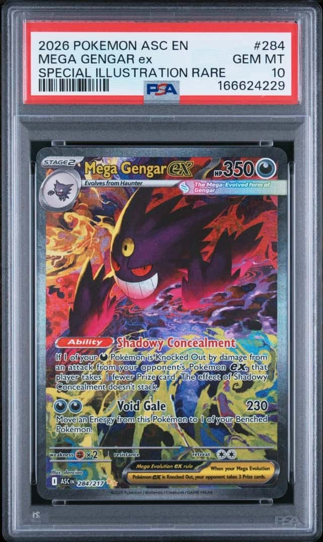 2026 POKEMON ASCENDED HEROES SPECIAL ILLUSTRATION RARE MEGA GENGAR EX PSA 10