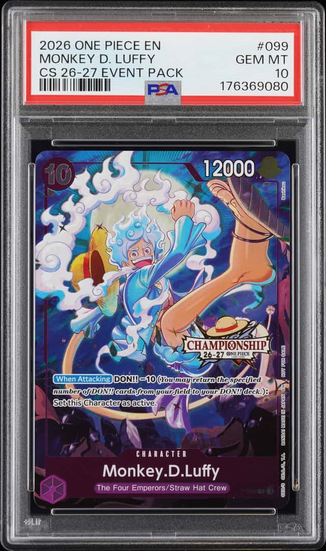2026 One piece TCG CS STAMP Celebration pack 26-27 #P-099 Monkey D. Luffy PSA 10