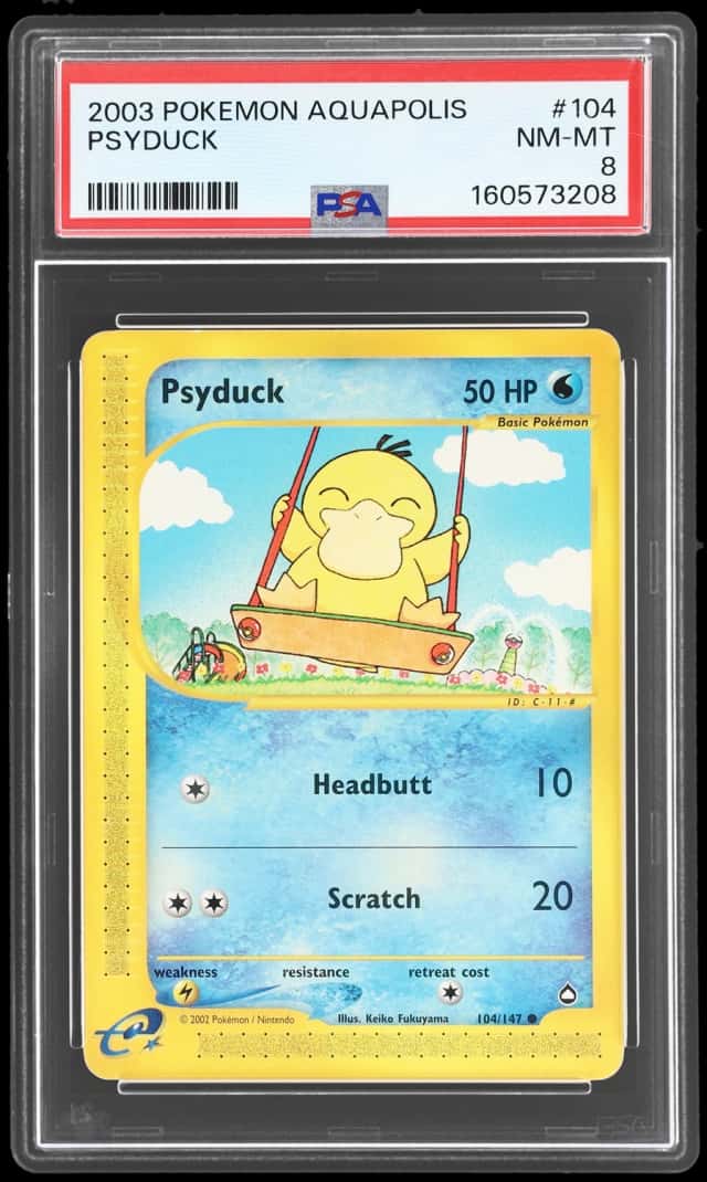 2003 Pokemon Aquapolis Psyduck #104