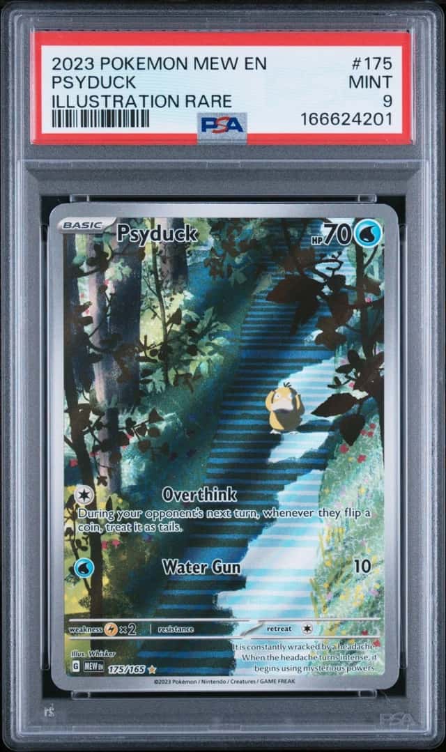 2023 POKEMON MEW EN-151 ILLUSTRATION RARE #175 PSYDUCK PSA 9