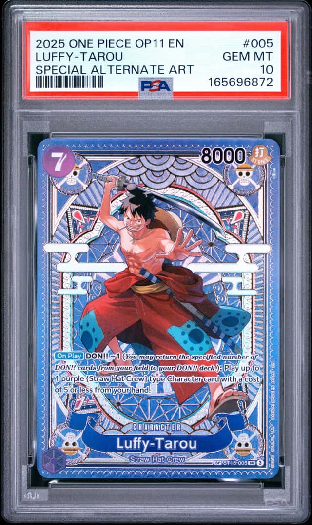 2025 One Piece A Fist of Divine Speed Special Alternate Art Luffy Tarou #ST18-005