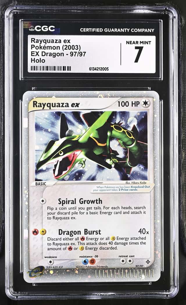2003 Pokemon Ex Dragon Holo Rayquaza Ex #97